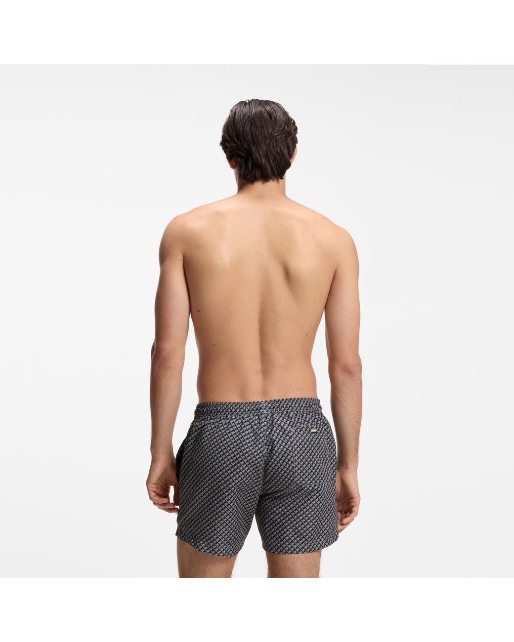 Boss Gray Swim Shorts for men