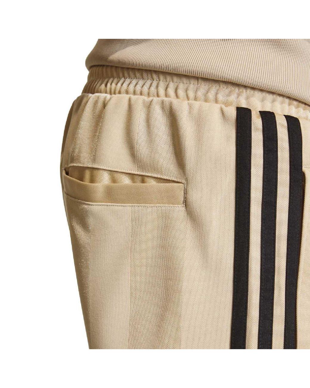 Adidas Originals Natural 3- Stripes Loose Engineered Shorts for men