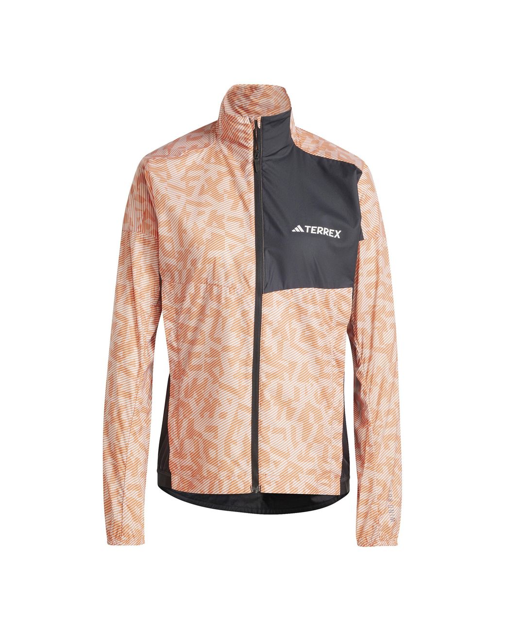 Adidas White Trail Wind Performance Running Jacket