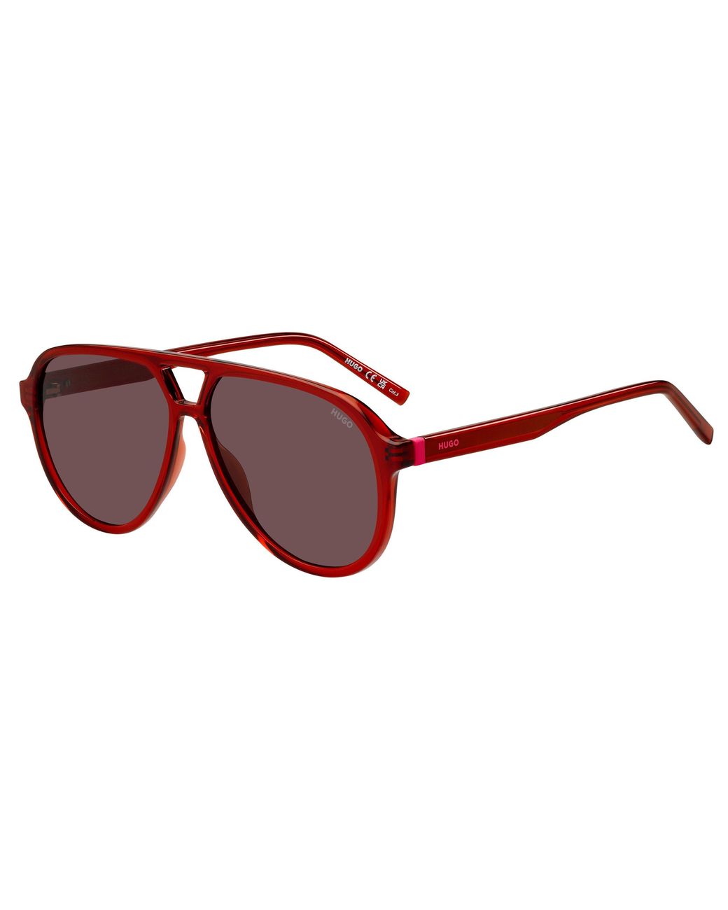 HUGO Red Pilot Round Sunglasses