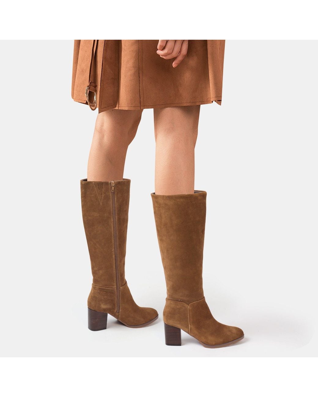 Biba Brown Suede Knee-High Boot Ladies