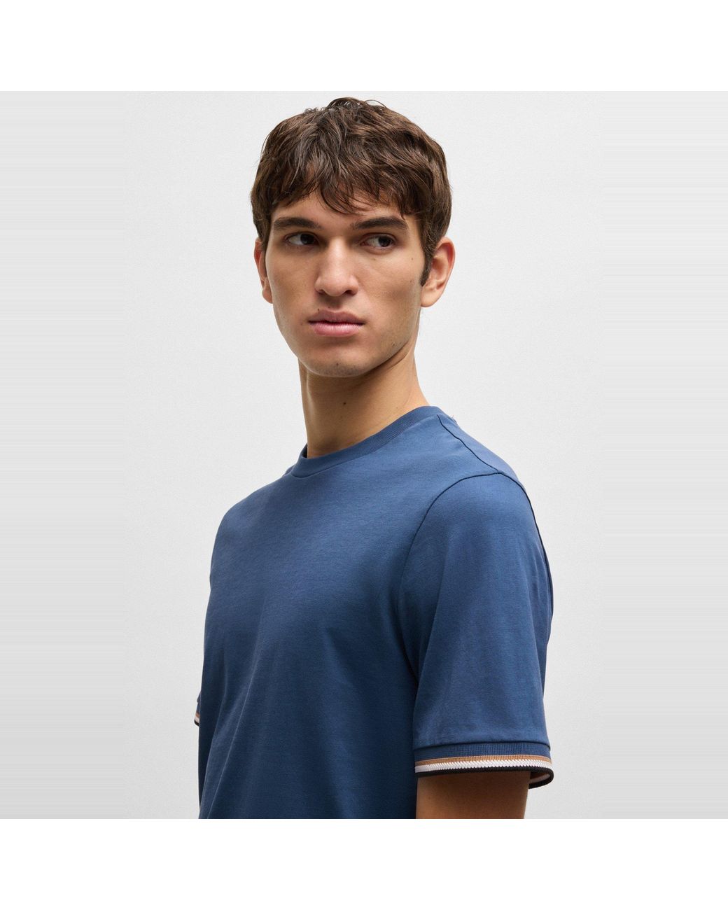 Boss Blue Hbb Thompson 04 Premium Cotton T-Shirt for men