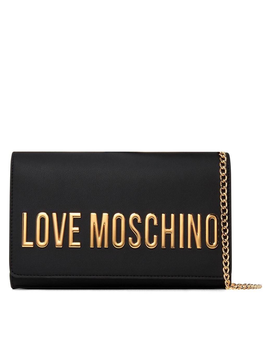 Love Moschino Black Smart Daily Faux Leather Shoulder Bag