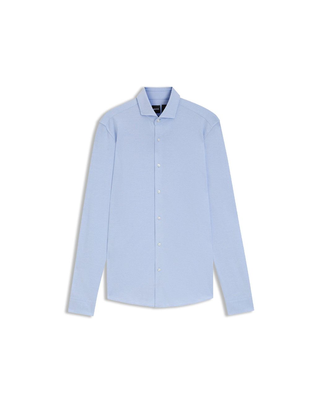 Boss Blue P Hank Spread Long Sleeve Oxford Shirt for men