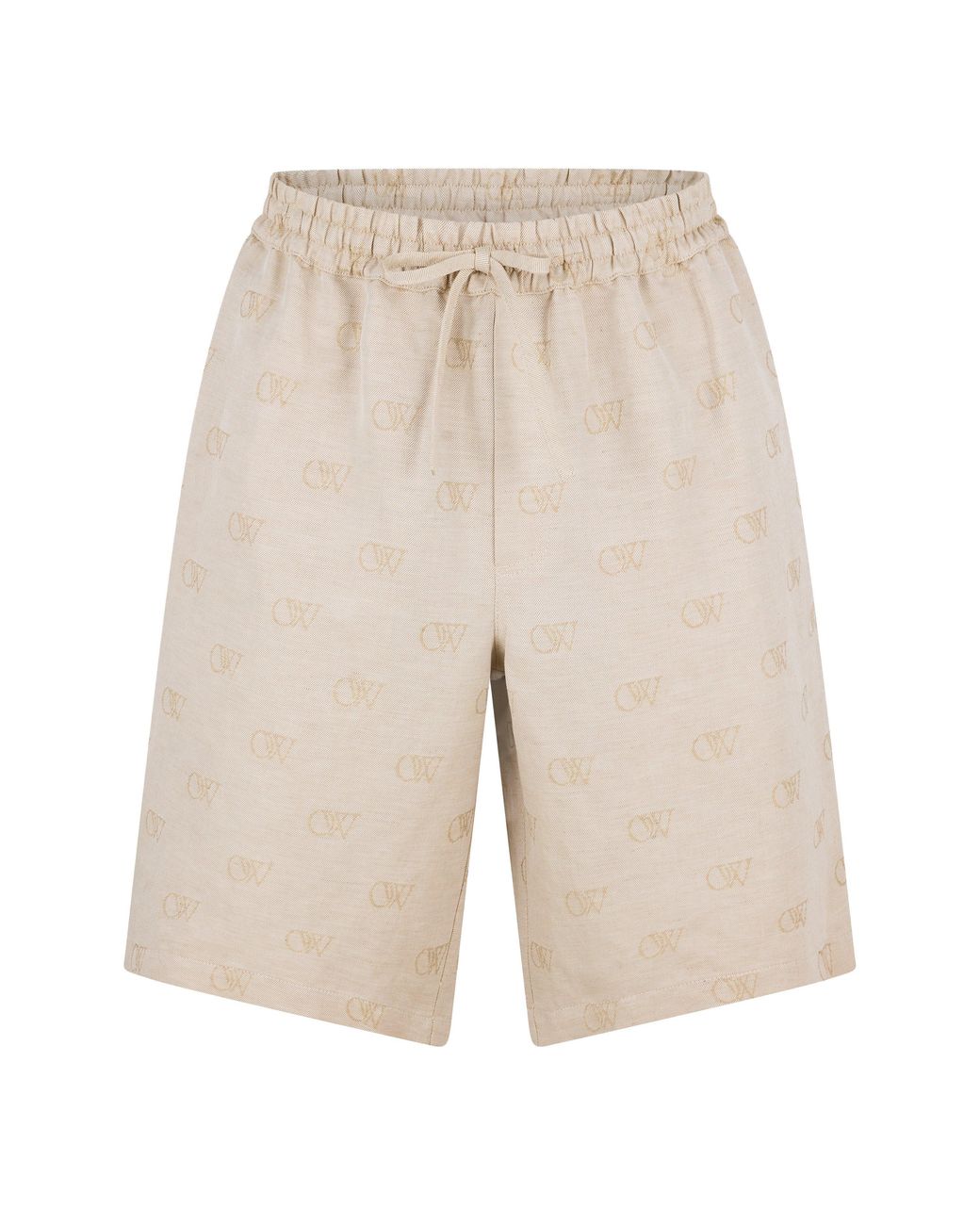 Off-White c/o Virgil Abloh Natural Linen Tailored Shorts for men
