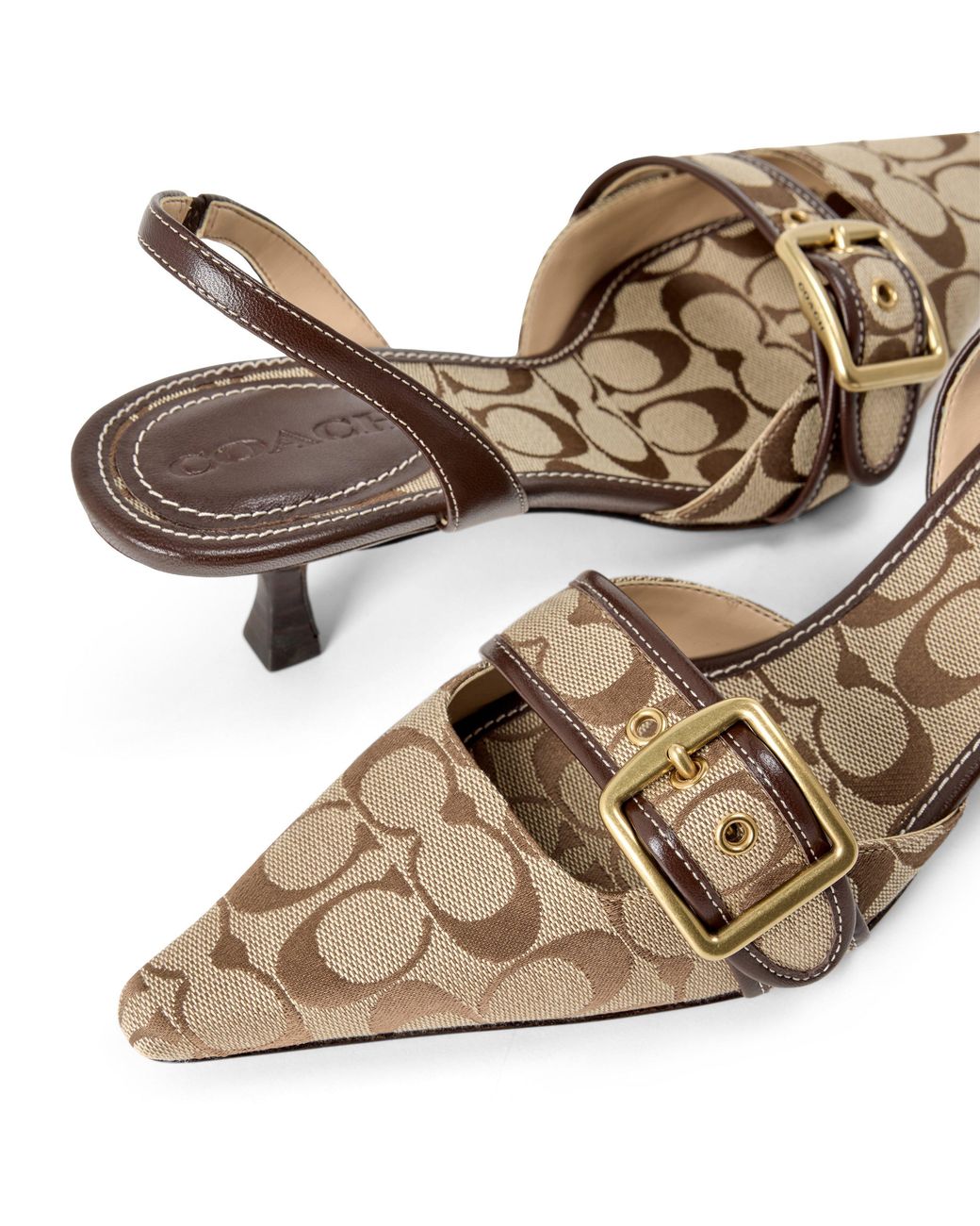 COACH Brown Margot Slingback