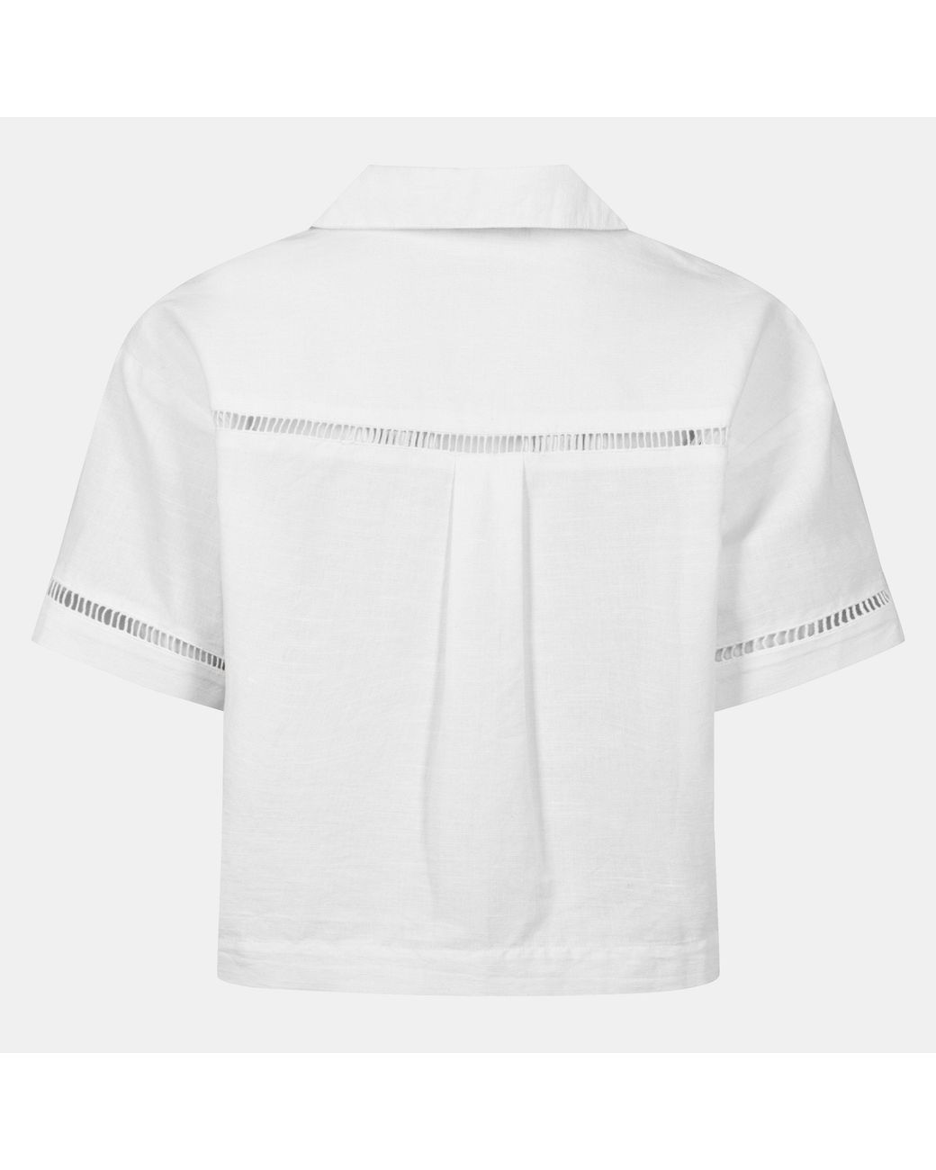 Jack Wills White Linen Broderie Shirt