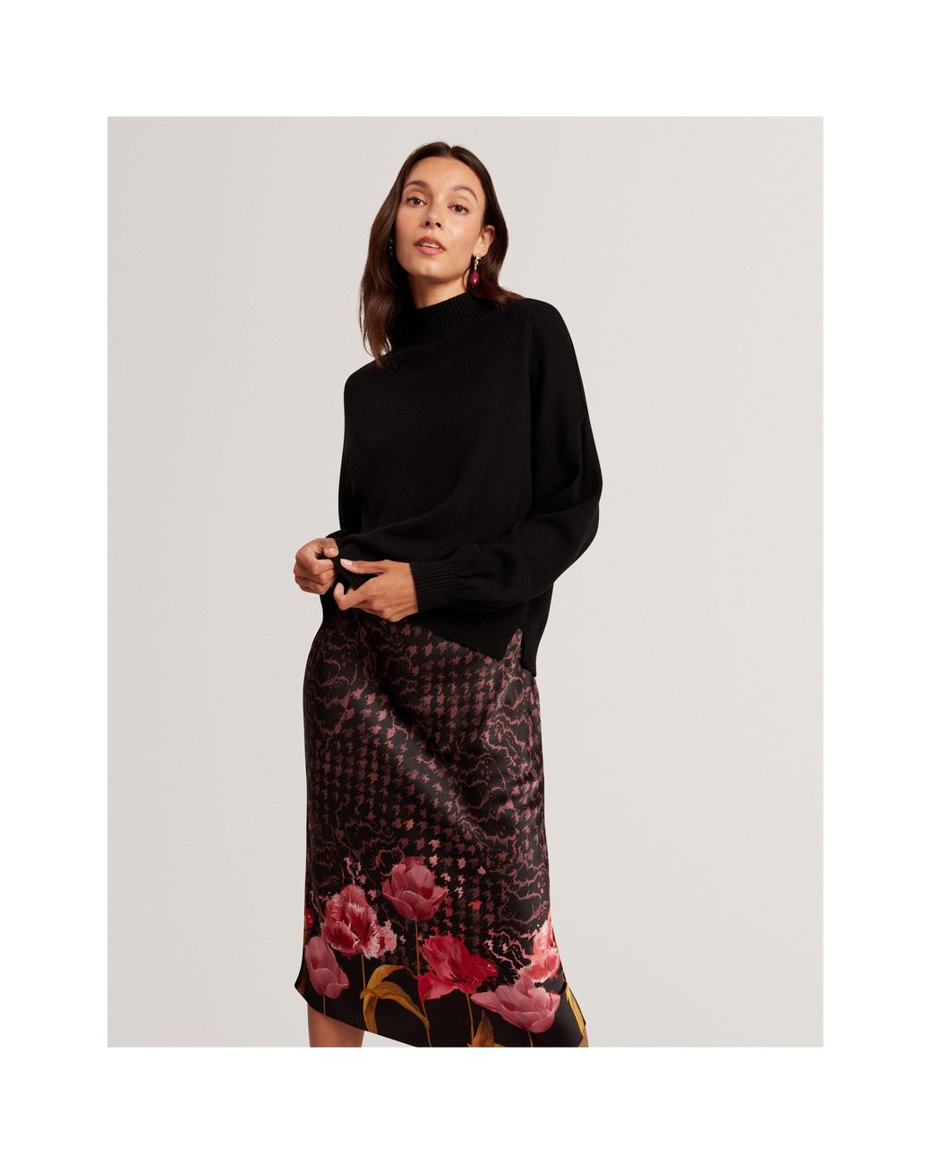 Ted Baker Black Knitted Jumper Dress