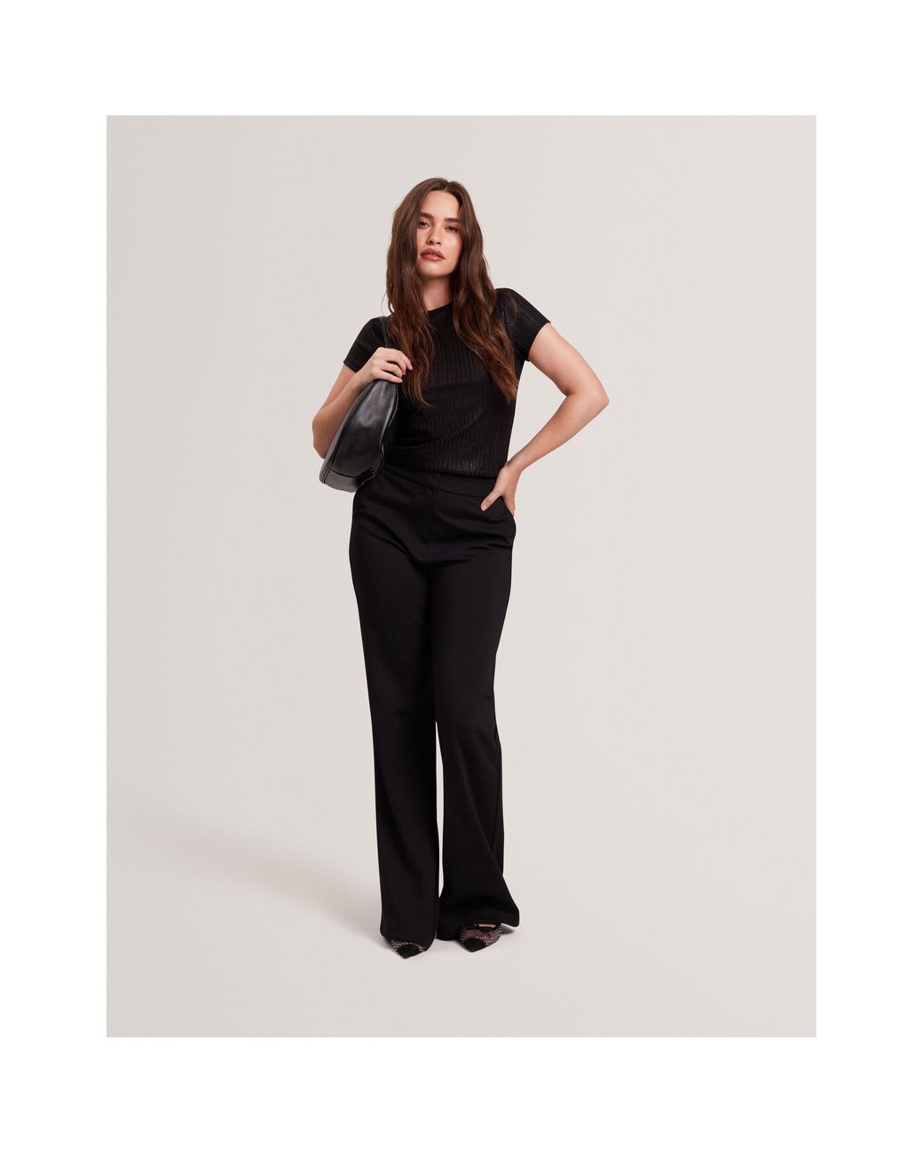 Ted Baker Black Metallic Slim Fit T-Shirt
