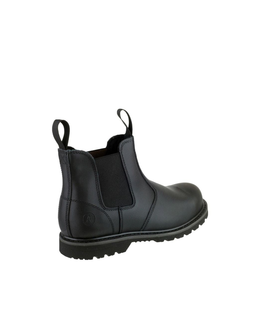 Amblers Safety Black Fs5 Goodyear Welted Pull On Safety Dealer Boot for men