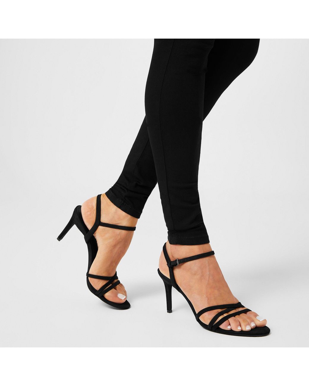 Biba Black Gigi Heeled Sandals