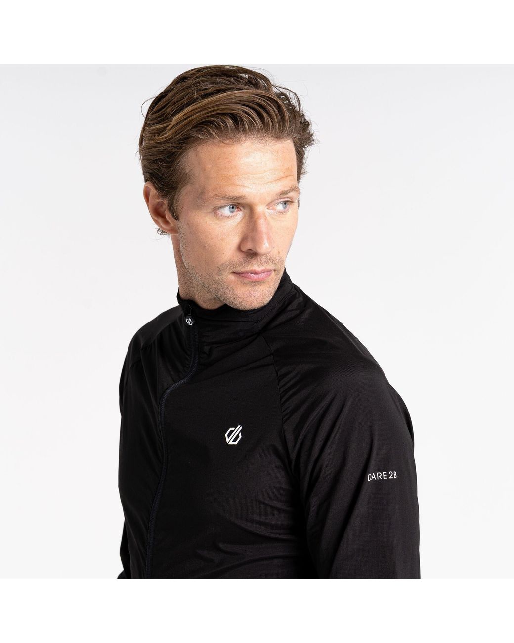 Dare 2b Black Aep Exemplary Lightweight Windshell Jacket for men
