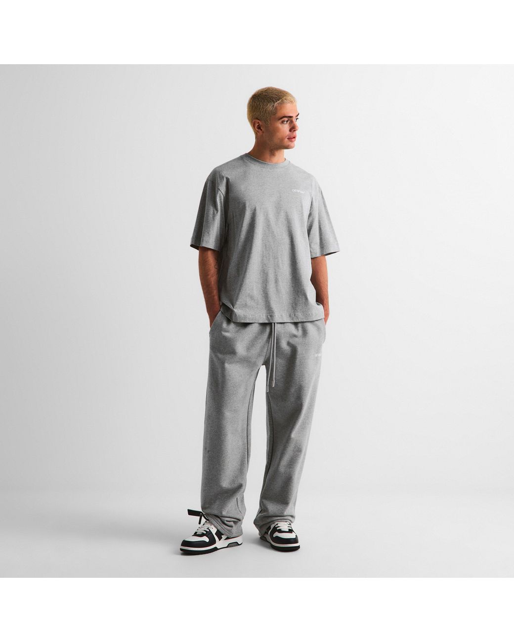 Off-White c/o Virgil Abloh Gray Off T Shirt for men