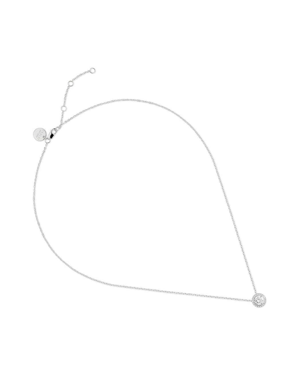 Radley Metallic Sterling Cz Stone Set Necklace