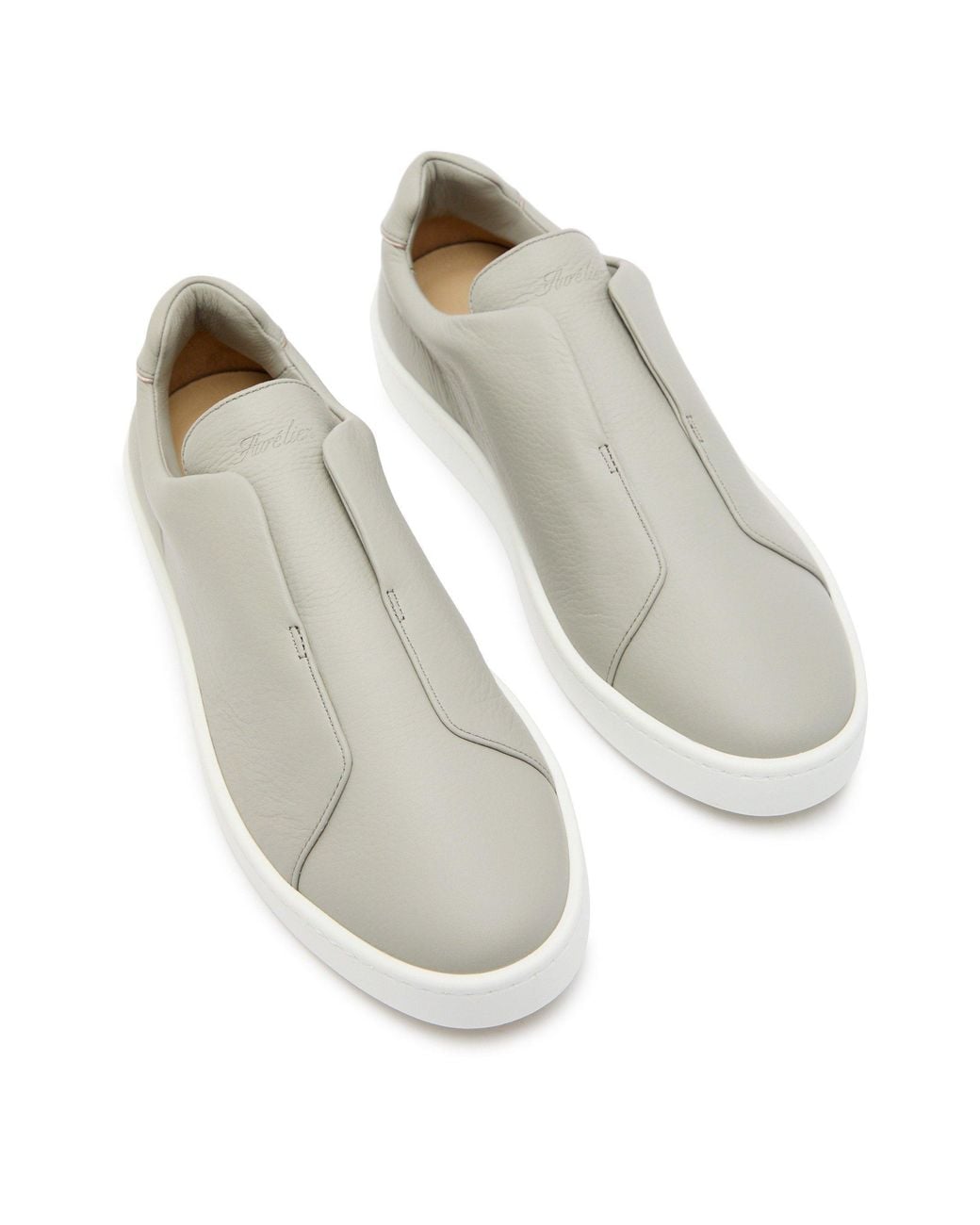 Aurélien Gray Aur3 Sneaker Grain Leather for men