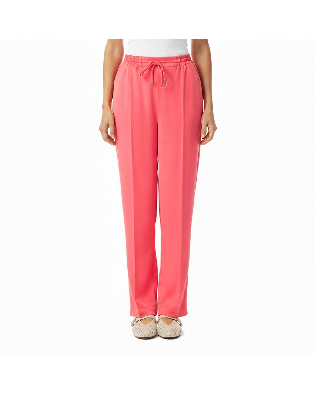Ted Baker Pink Ted Satin Wide Leg Trouser