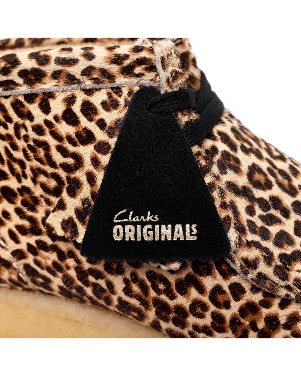 Clarks Brown Leopard Print Wallabee Boot
