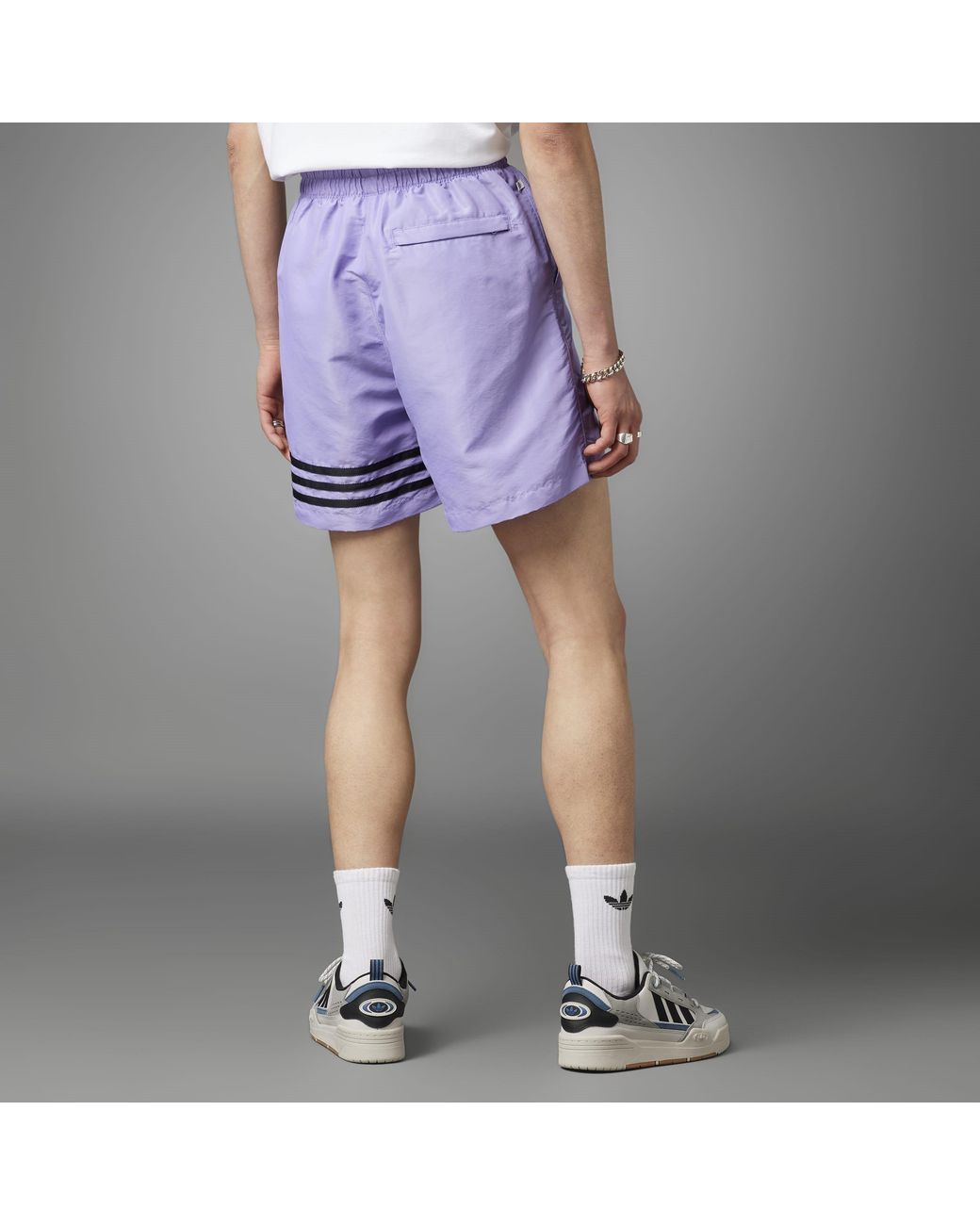Adidas Originals Purple Performance Gym Shorts for men