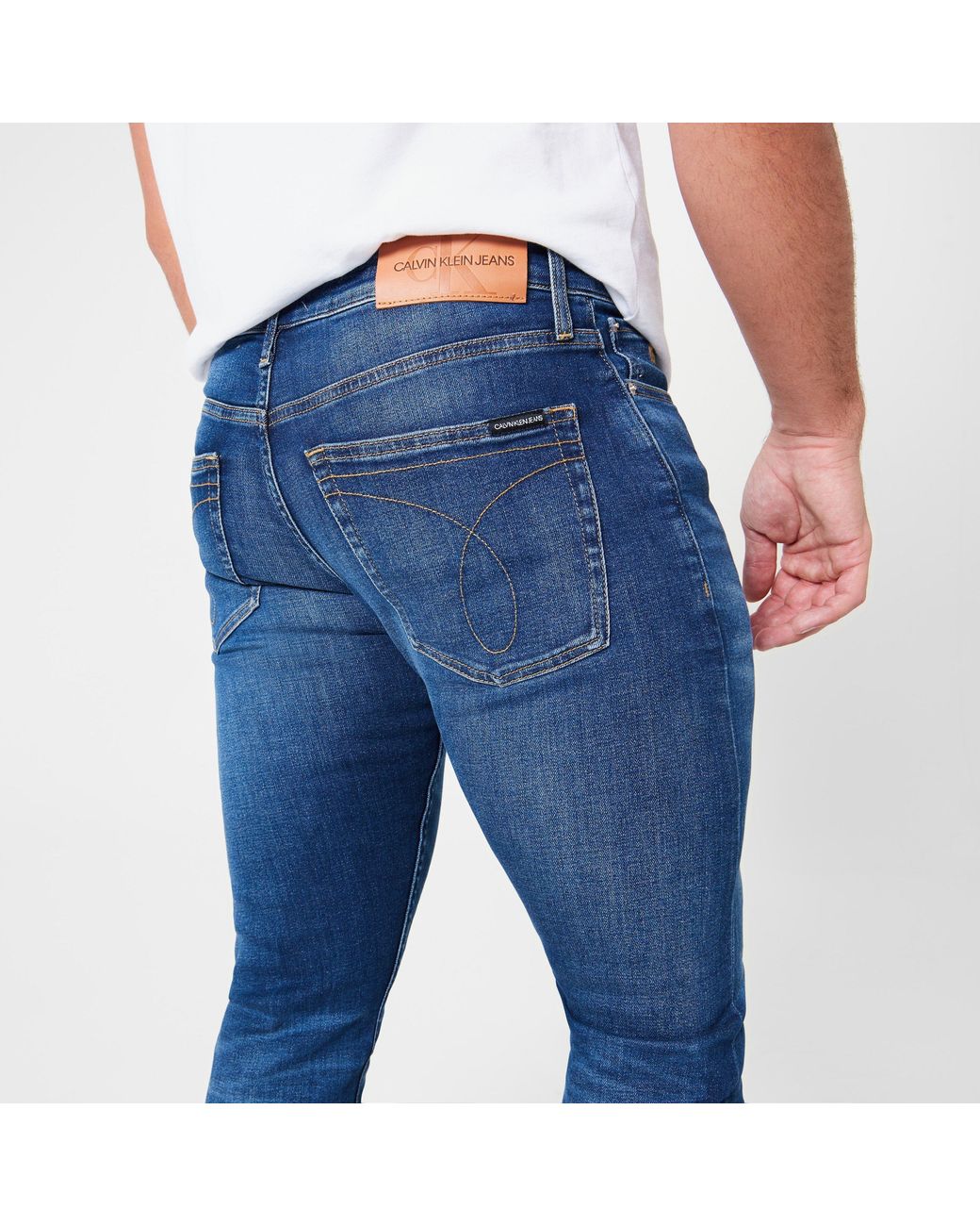 Calvin Klein Blue Slim Jeans for men