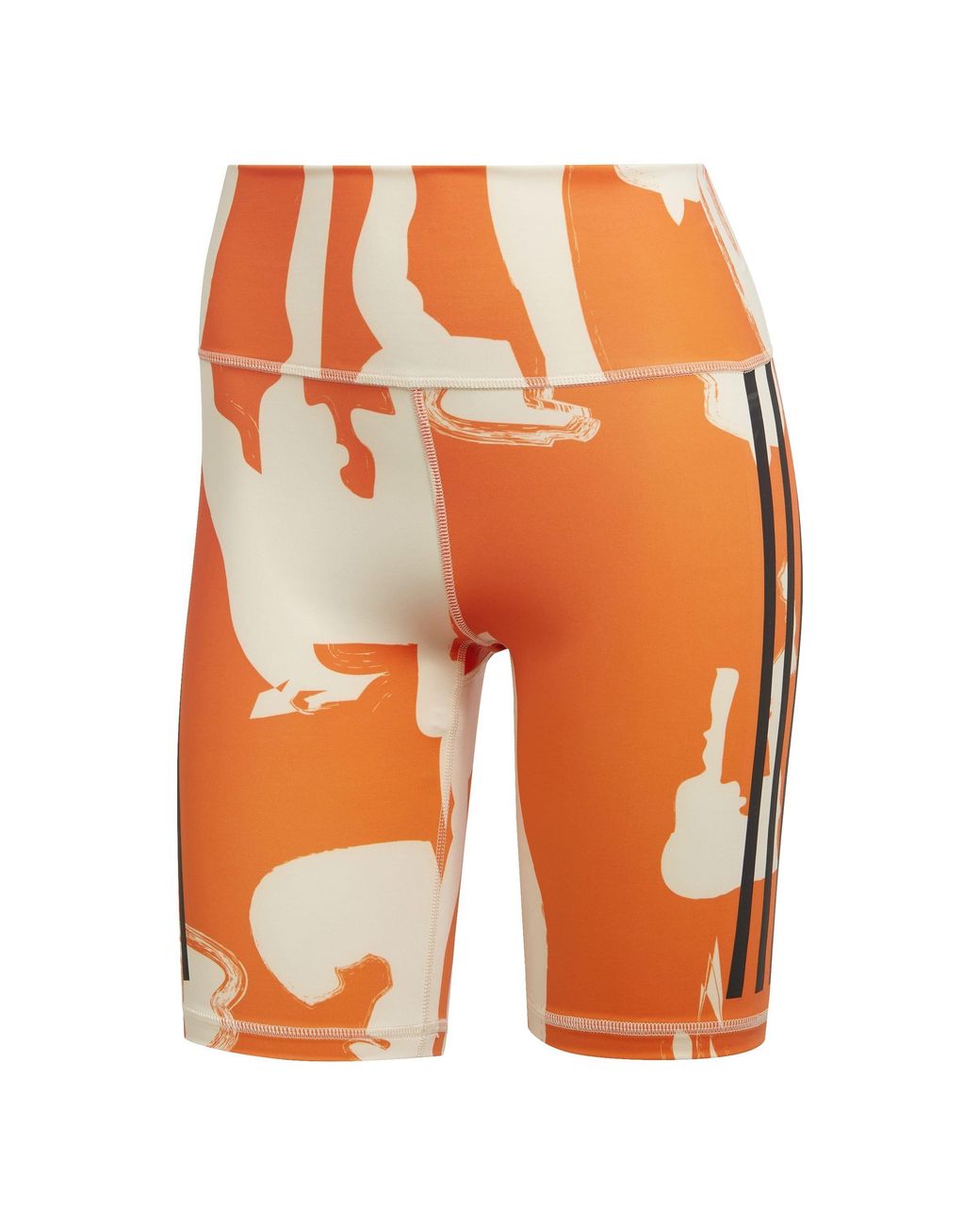 Adidas Originals Orange Fitted Cycling Shorts