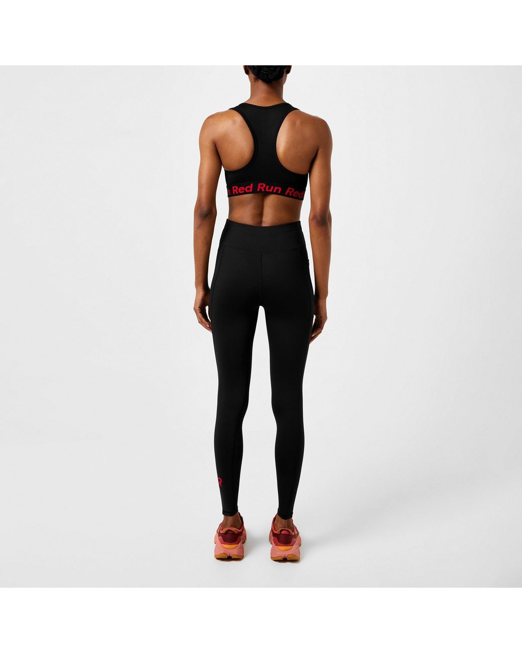Red Run Black Low Impact Sports Bra