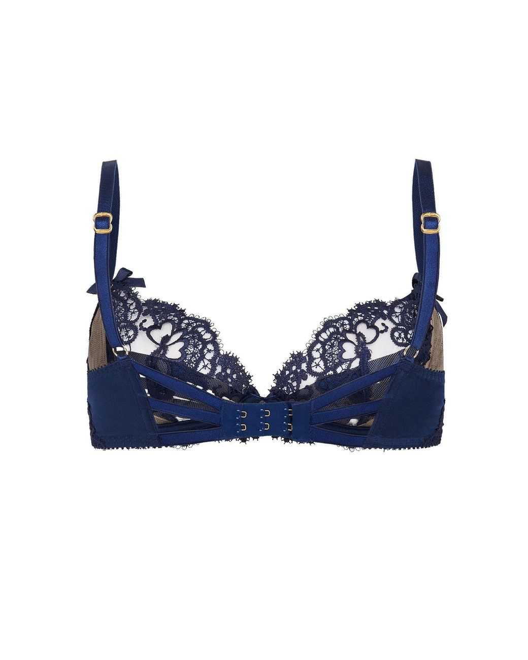 Agent Provocateur Blue Dioni Plunge Underwired Bra