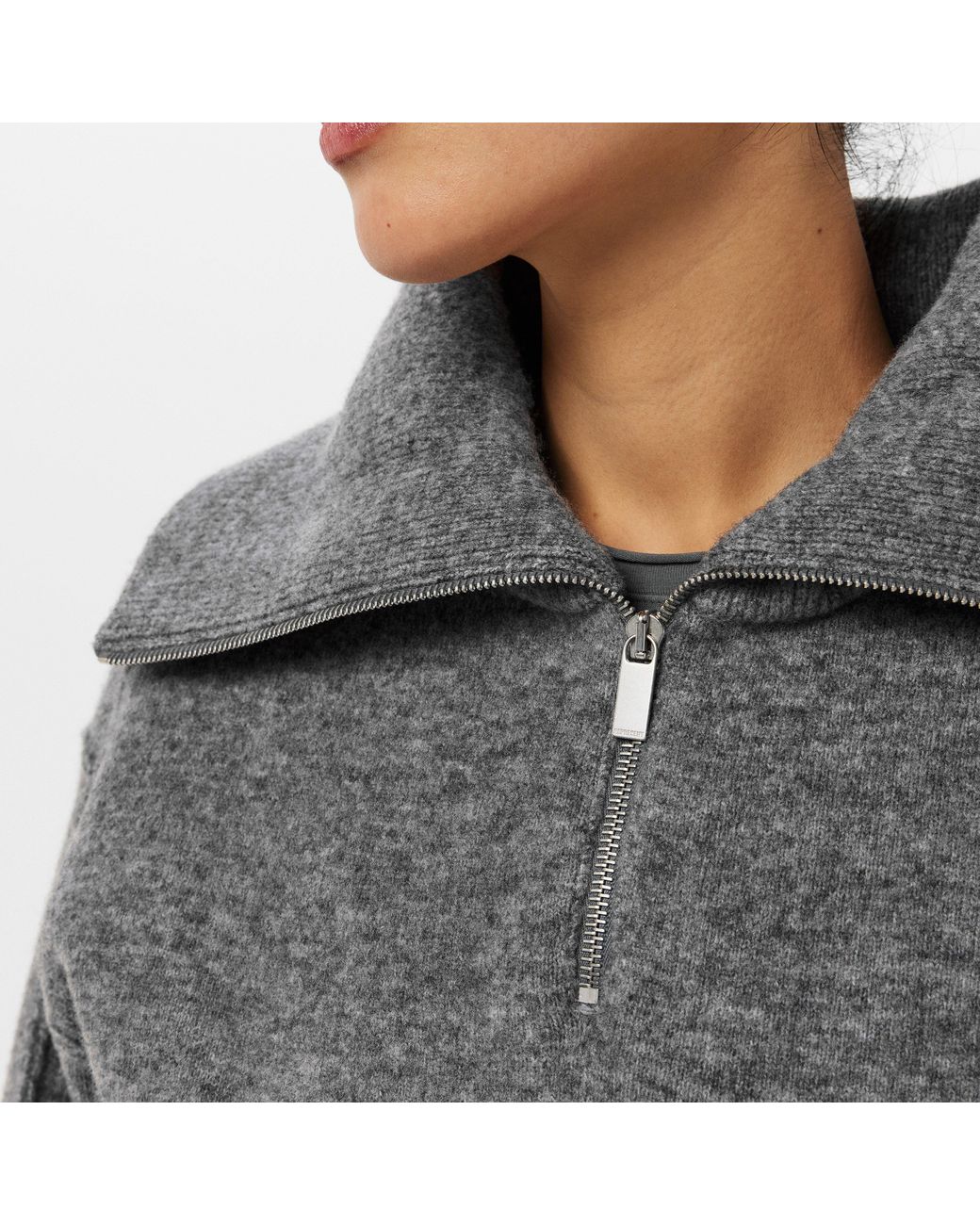 Represent Gray Polar Crew Neck Jumper