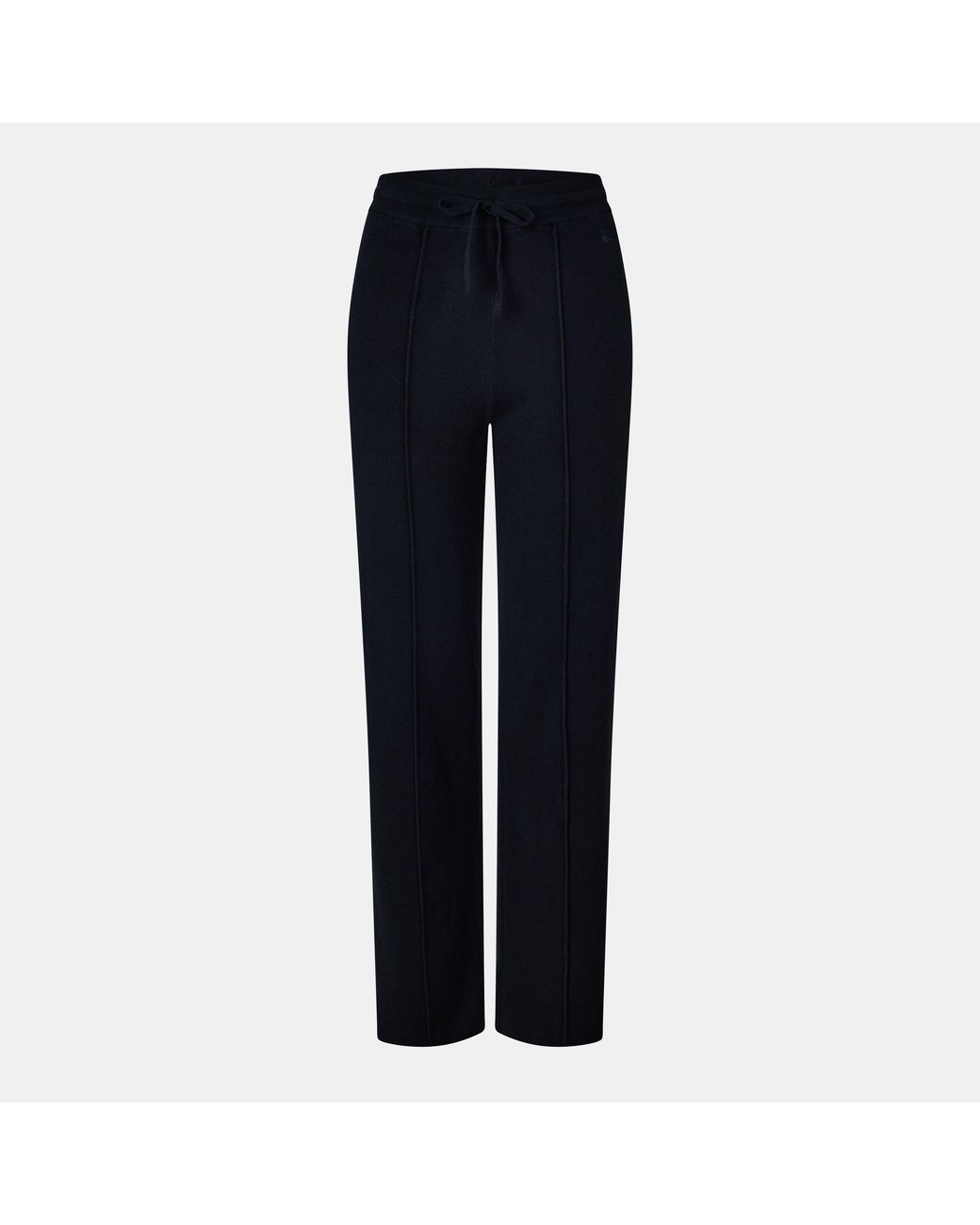 Jack Wills Black Knitted Pin-Tuck Trousers