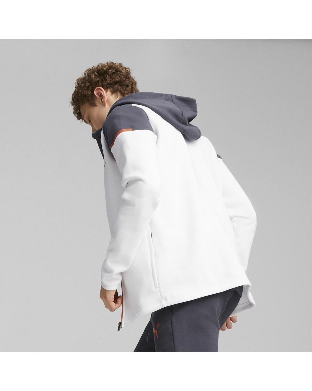 PUMA White Casuals Hooded Jkt Hoody for men