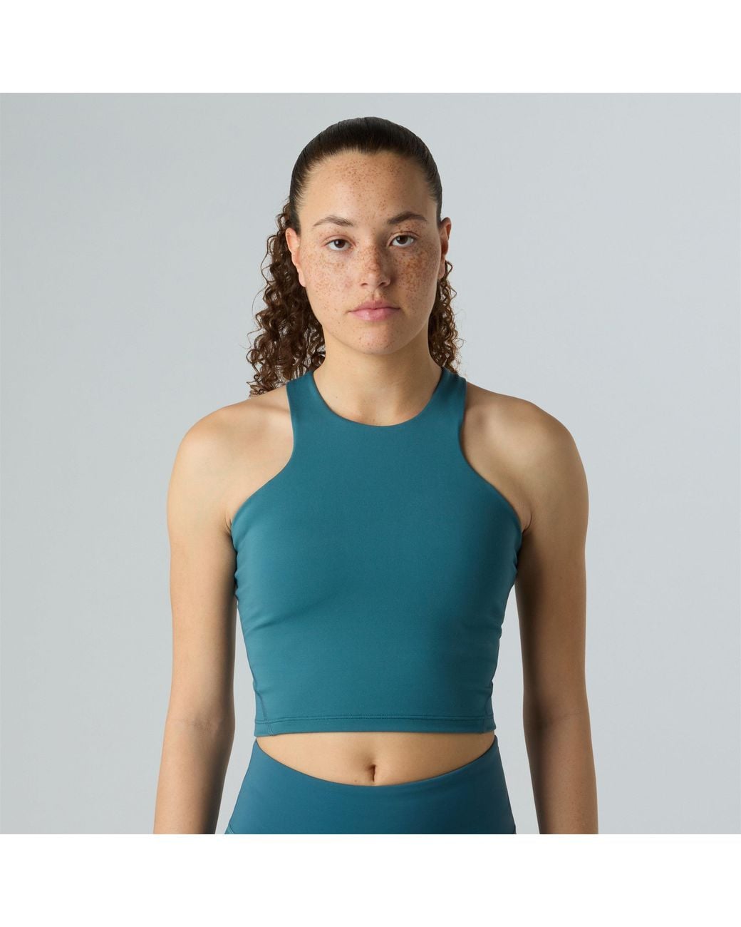 The North Face Blue Refina Longline Non Wired Low Impact Sports Bra