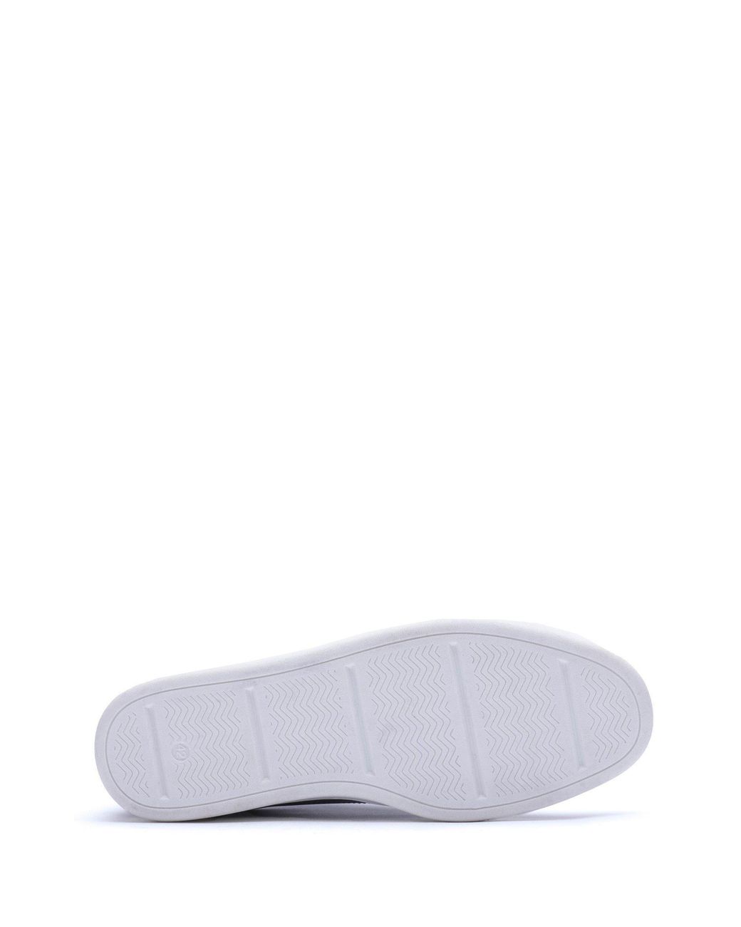 Base London Blue Zammo Leather Low-Top Trainers for men