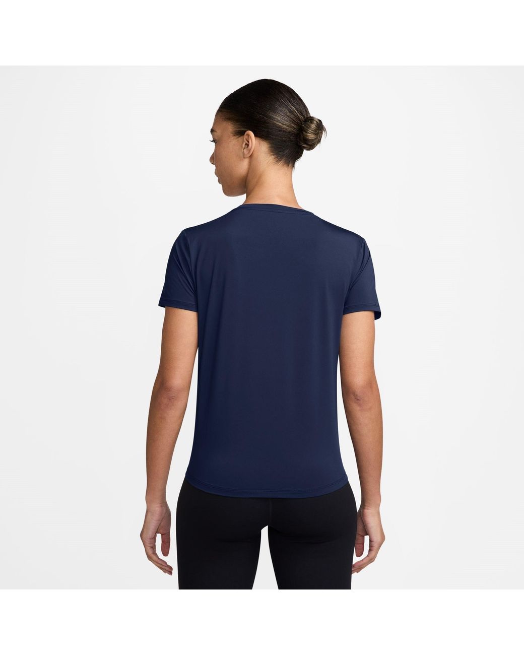 Nike Blue Dri-Fit One Standard Fit Short-Sleeve Top
