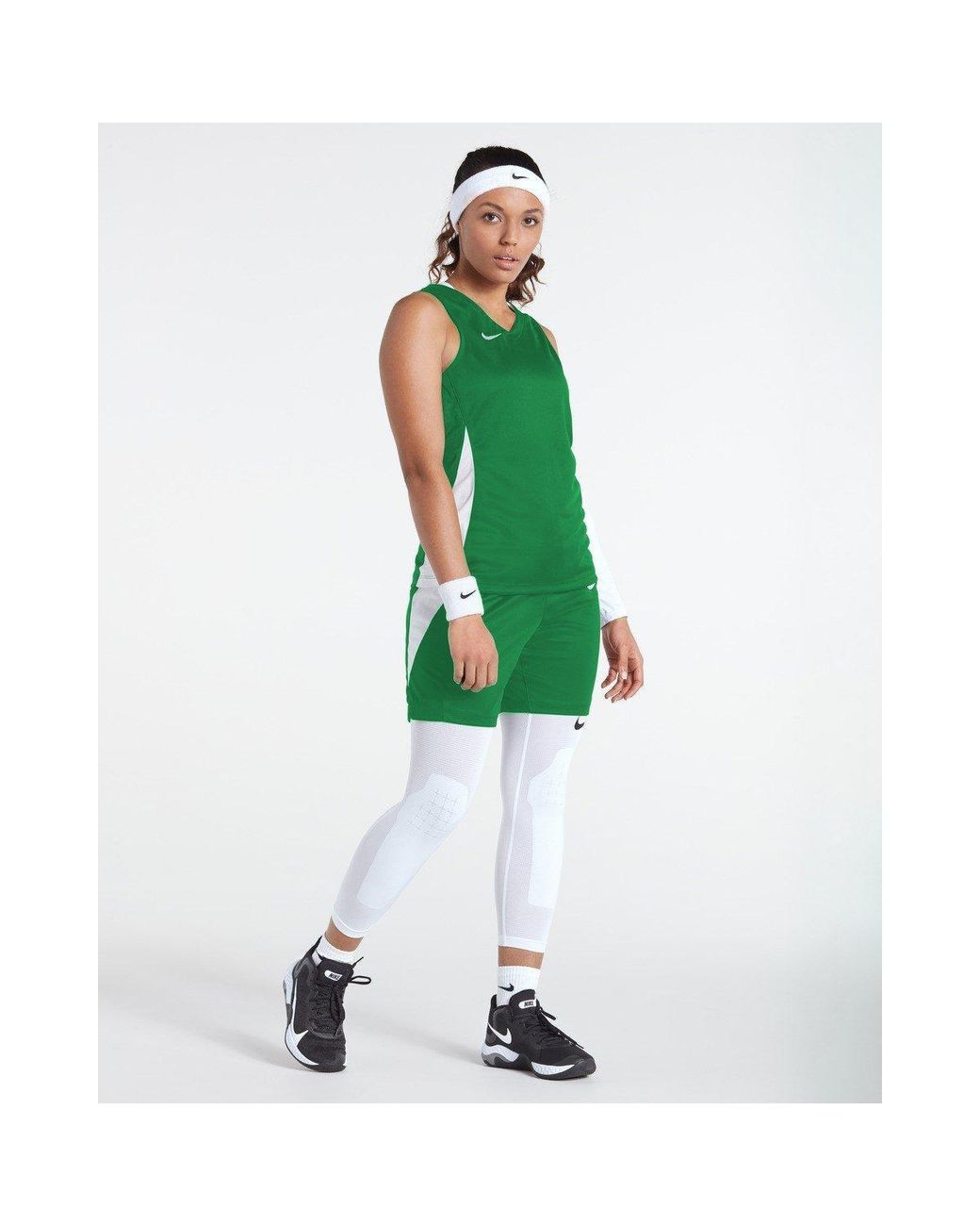 Nike Green Team Stck Jersy