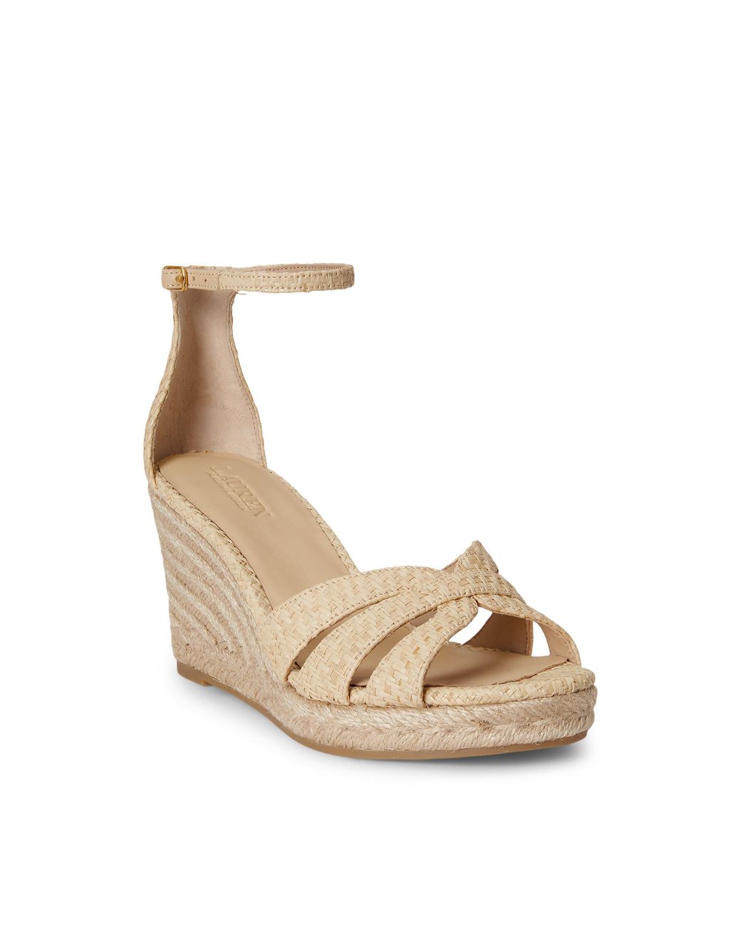 Ralph Lauren Metallic Wedge Heeled Sandals