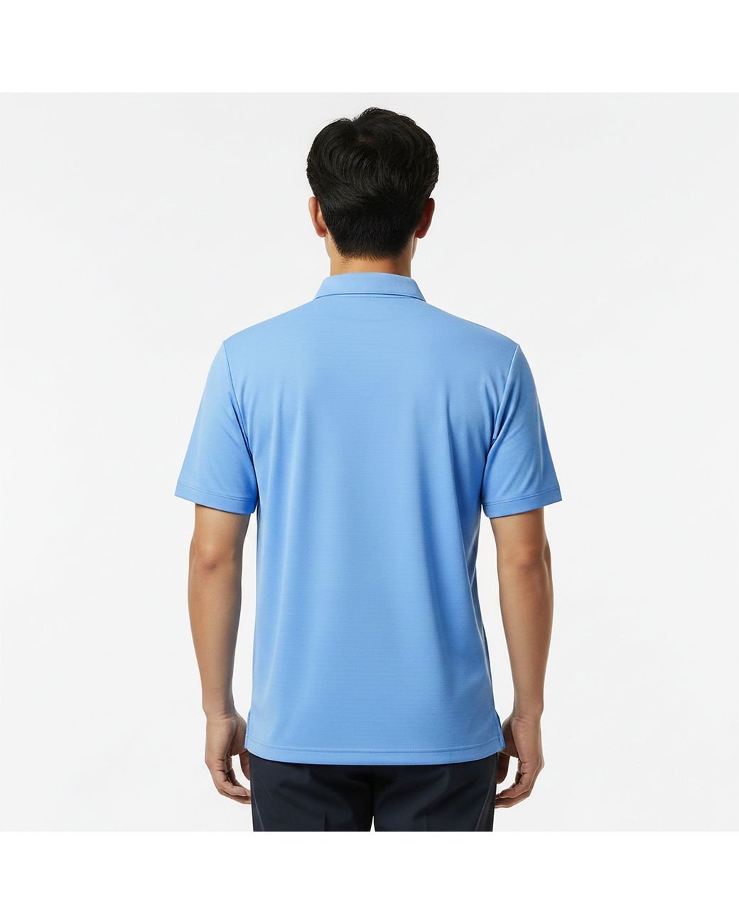 Callaway Apparel Blue Herringbone Golf Polo Shirt for men