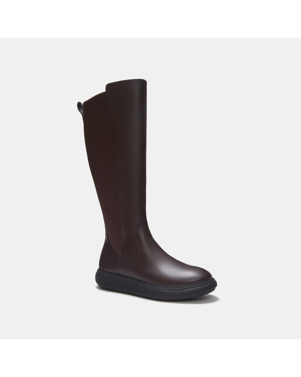 Fitflop Brown Iq-Comff Leather Knee-High Boots