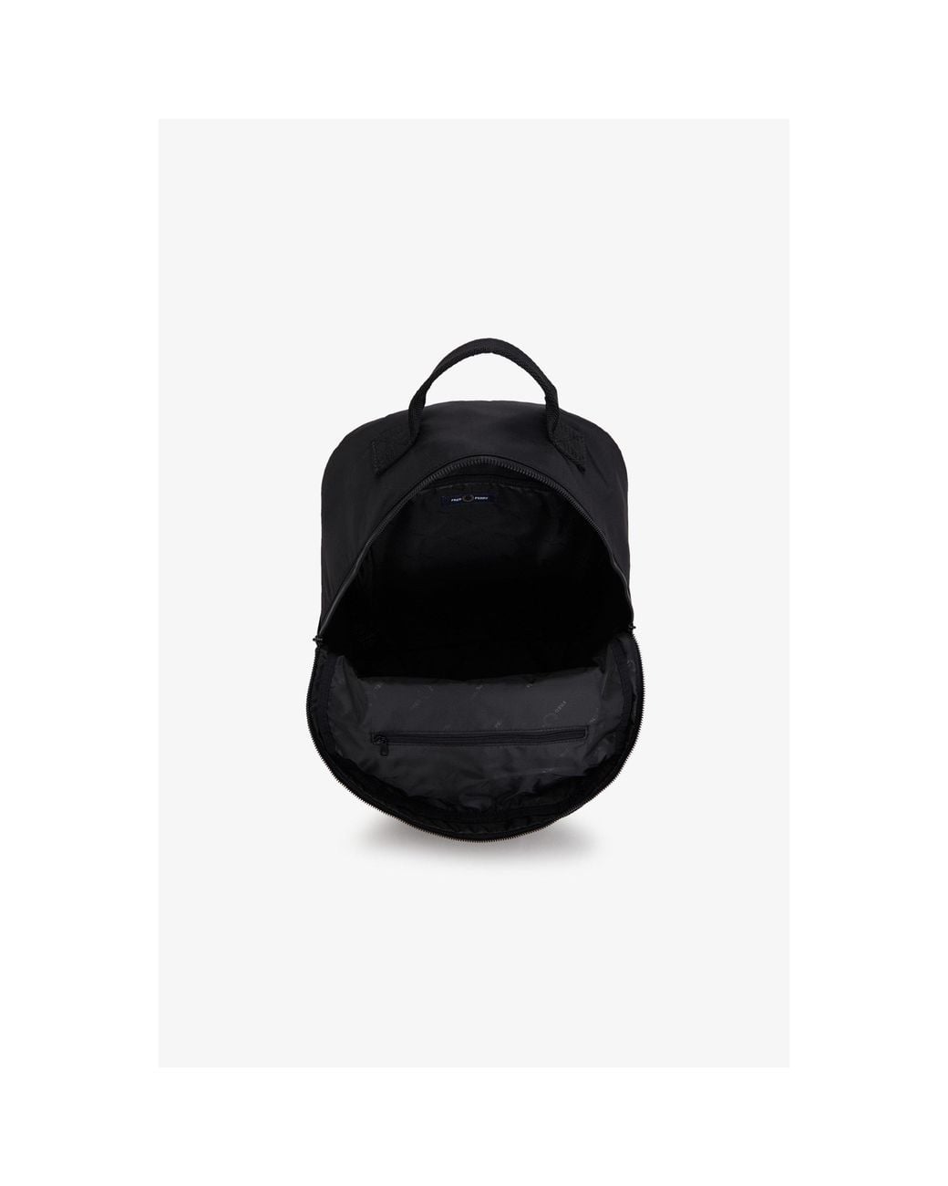 Fred Perry Black Logo Backpack for men