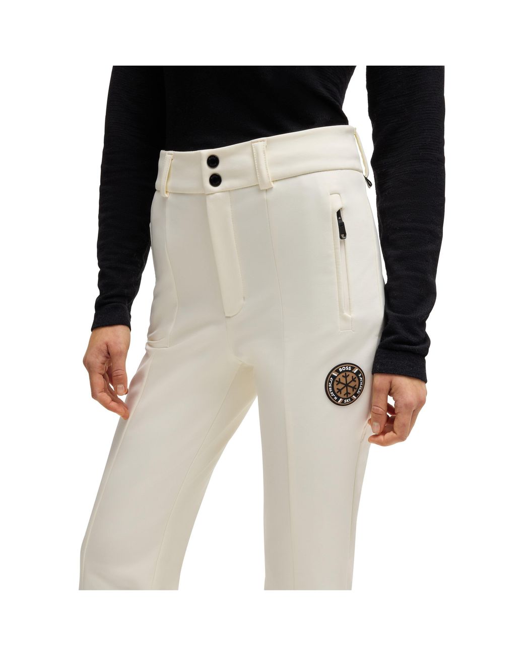 Boss Black Stretch Straight Leg Trousers