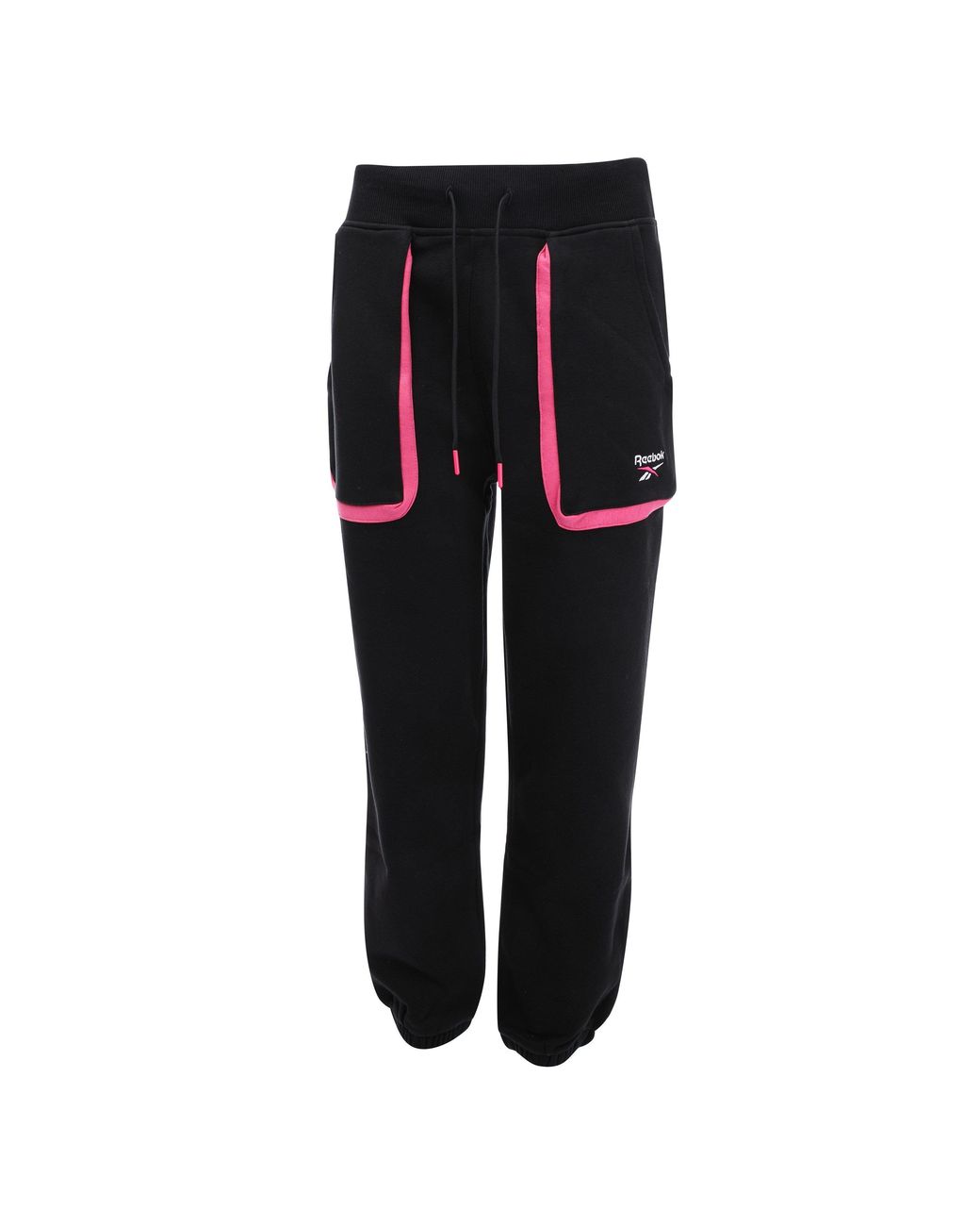 Reebok Black Closed Hem Fleece Joggers