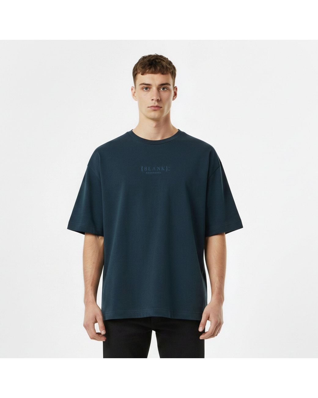 Blank Essentials Blue Arch T-Shirt for men