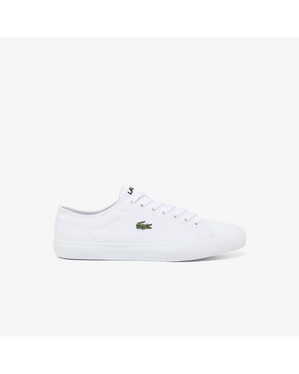 Lacoste Deuce Base S Canvas Low Trainers White 6
