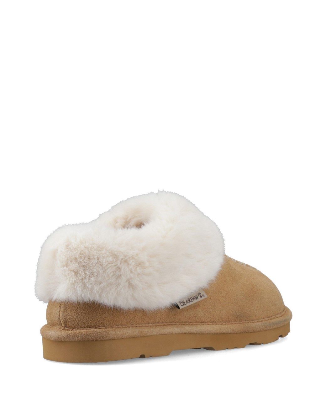 BEARPAW Natural Bella Suede Full-Fit Slippers