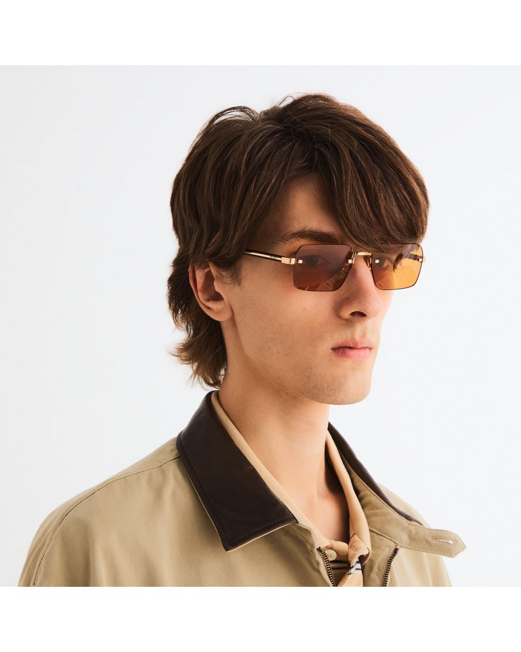 Prada Multicolor Square Sunglasses for men