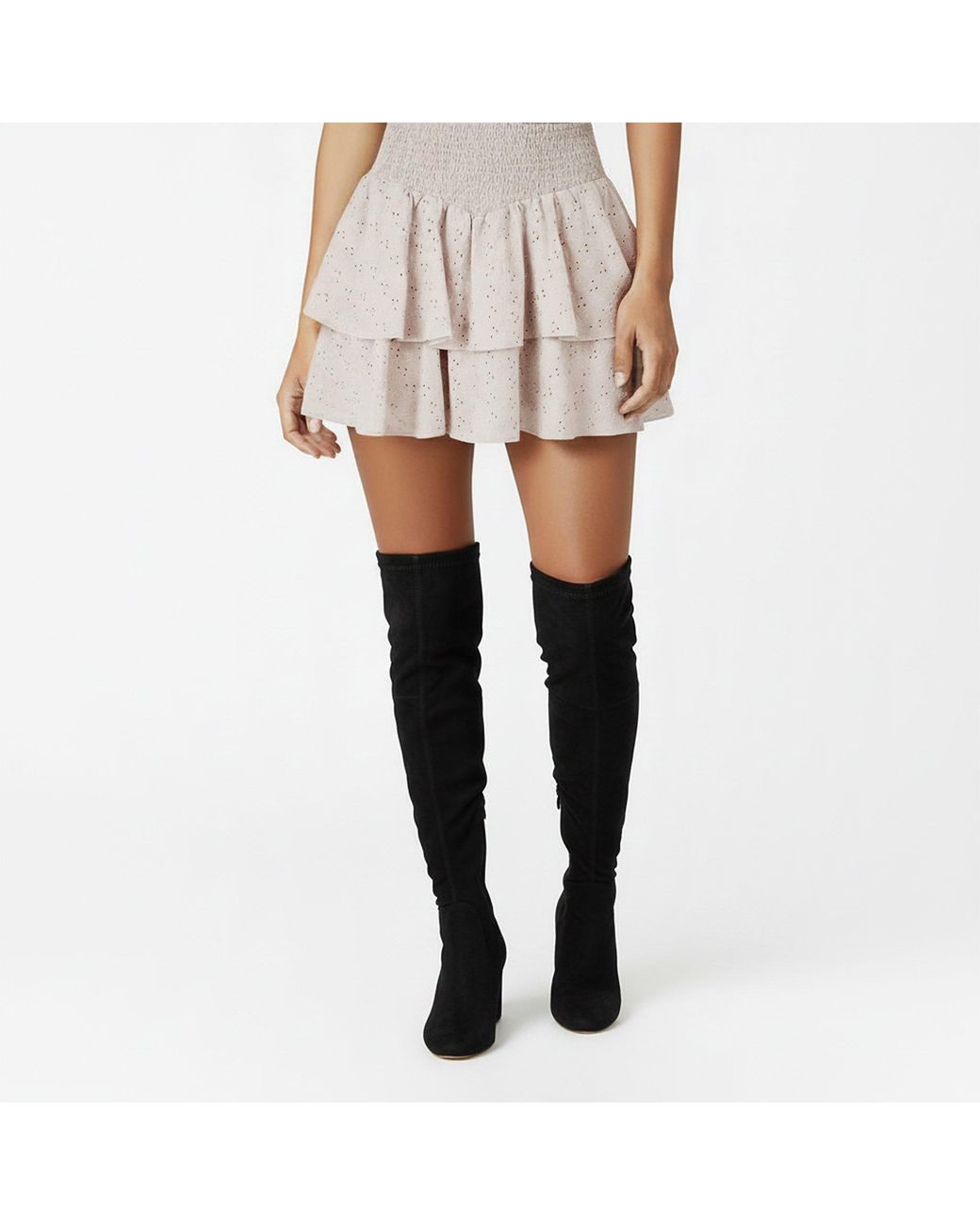 Jack Wills Natural Brodere Rara Skirt