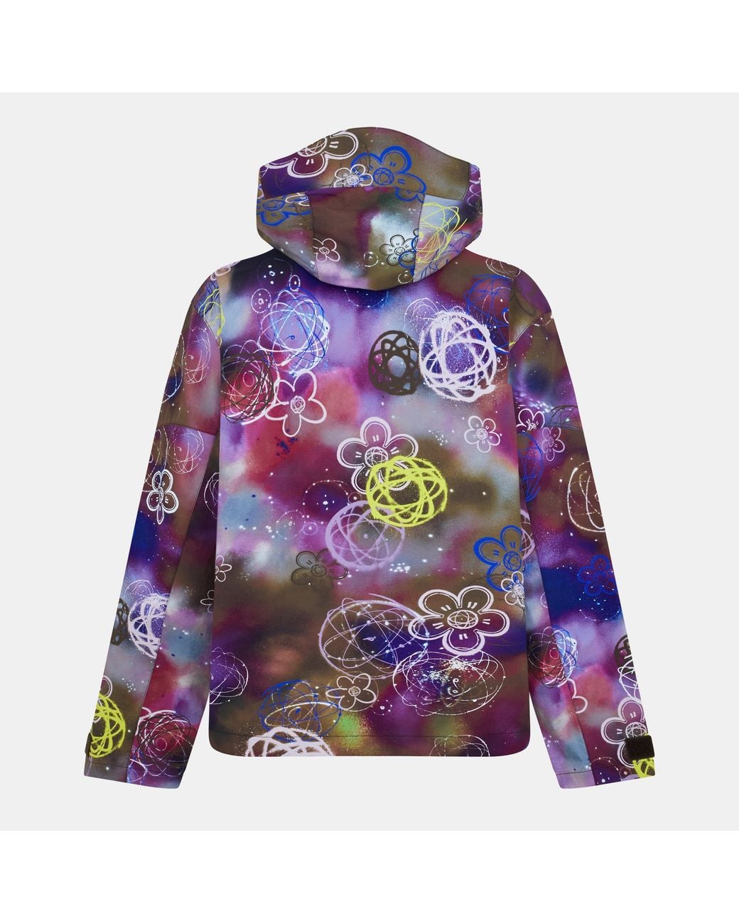 KENZO Purple X Futura 2000 Water-Repellent Hooded Long Sleeve Windbreaker for men