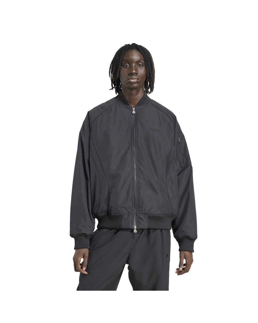 Adidas Gray Teamgeist Puffer Jacket for men