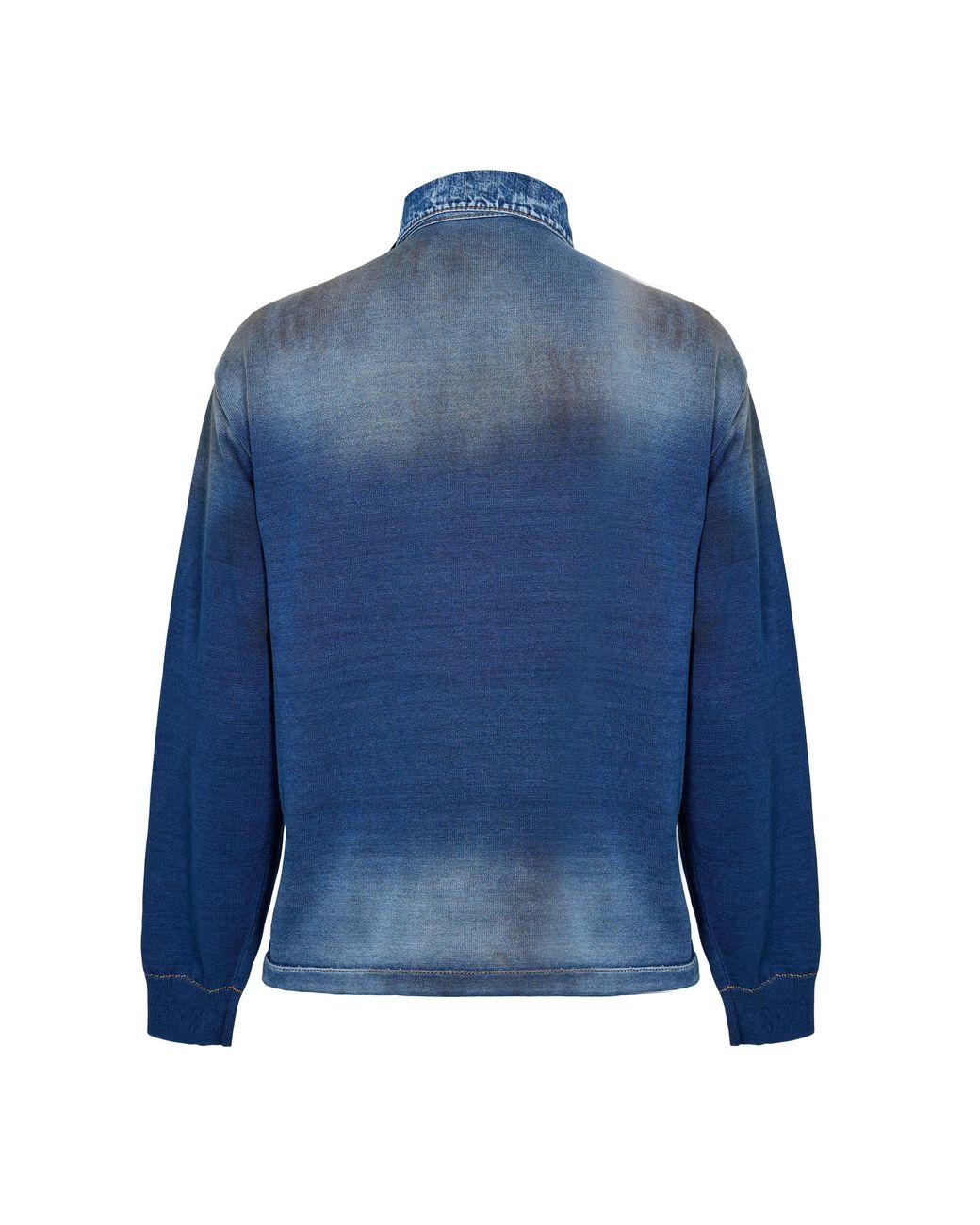 DSquared² Blue Dsq Denim Long Sleeve Polo Shirt for men