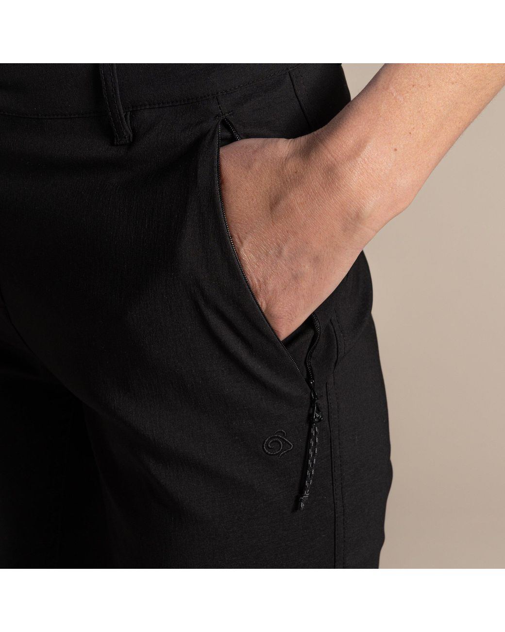 Craghoppers Black Kiwi Pro Iii Cropped-Leg Trousers