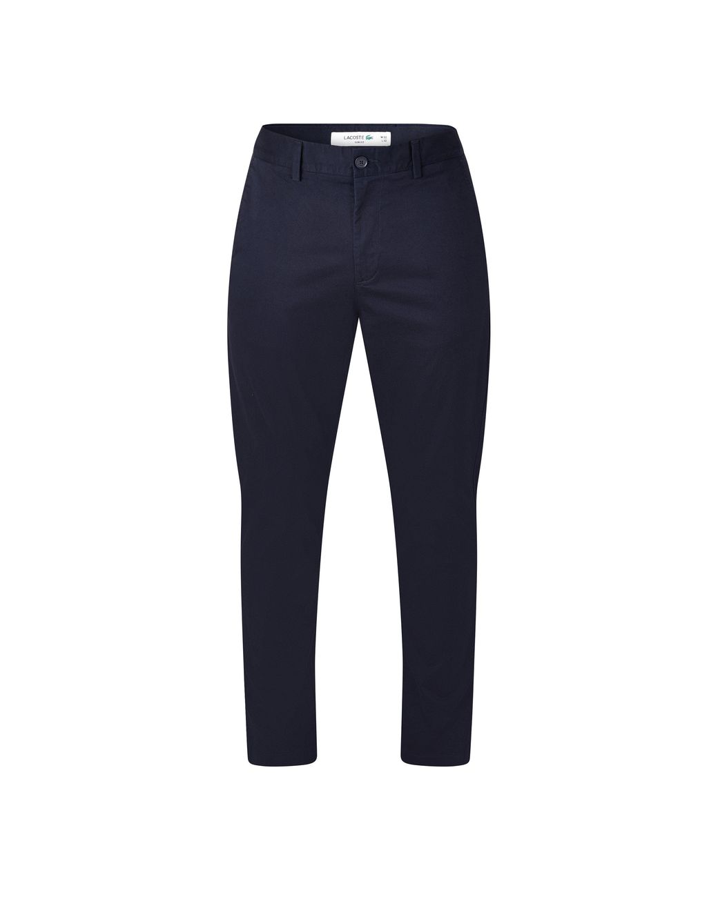 Lacoste Blue Cotton Slim Chinos for men