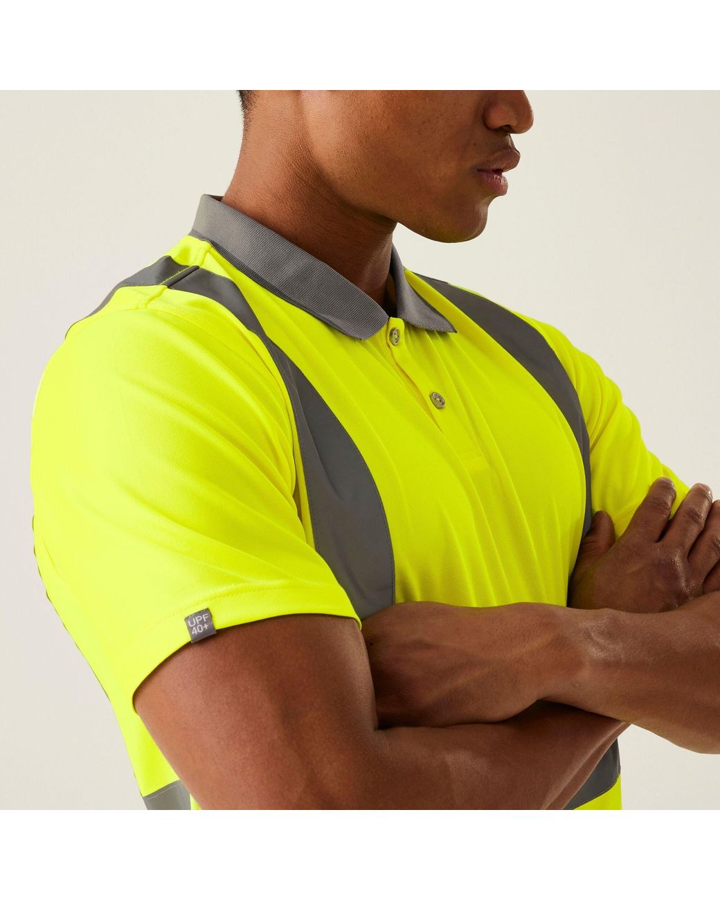 Regatta Yellow Hi-Vis Pro Contract Polo for men